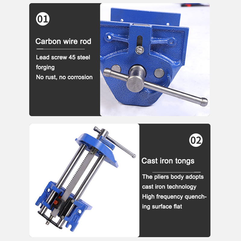 Woodworking Vice Quick Release - Étau de menuiserie de 10,5 pouces,