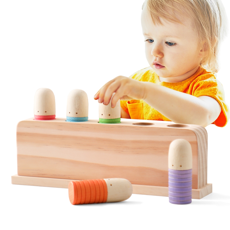 Woodworking Kids Toys - Document rebondissant en bois Montessori pour