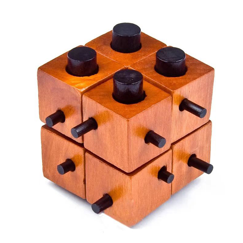 Woodworking Kids Toys - Casse-têtes en bois : jeu d'interverrouillage