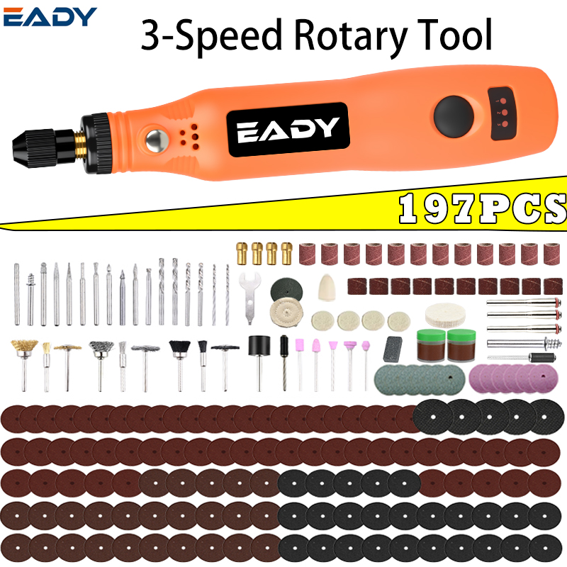 Woodworking Kit - Kit d'outils rotatifs sans fil USB