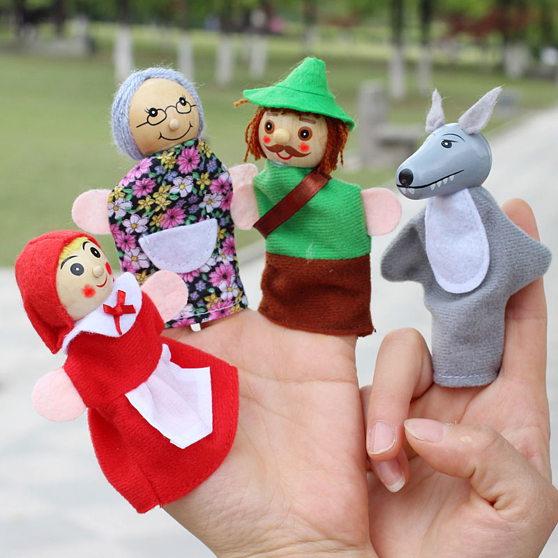 Woodworking Kids Toys - Marionnettes à doigt pour enfants, jouets