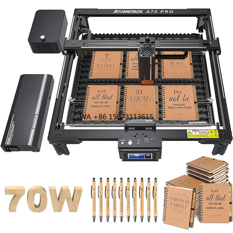Woodworking Logo - ATOMSTACK A70 X70 Pro 70W Machine