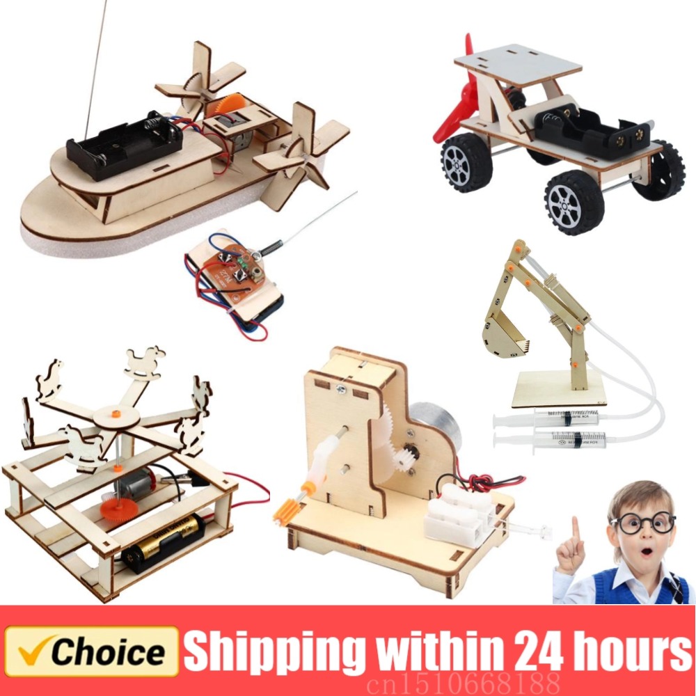 Woodworking Kids Toys - Modèle de bateau en bois à