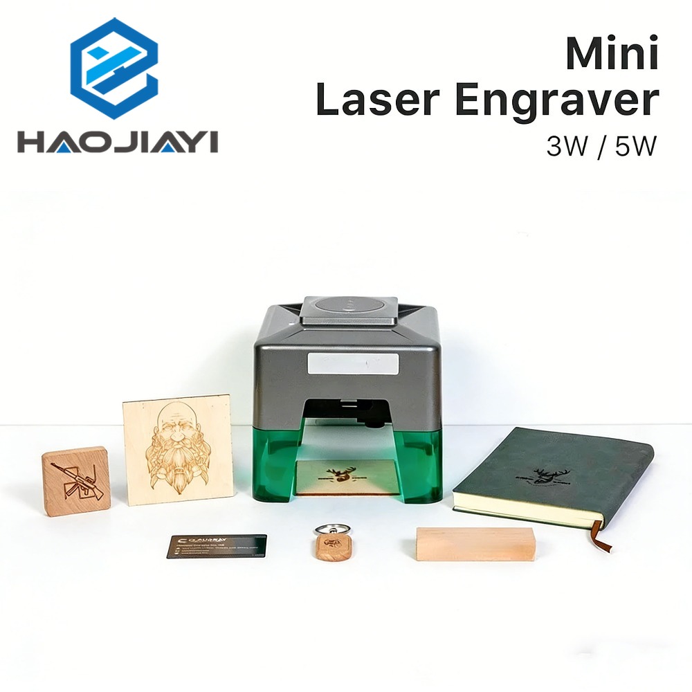 Woodworking Logo - Mini graveur laser CNC 5000mW, machine