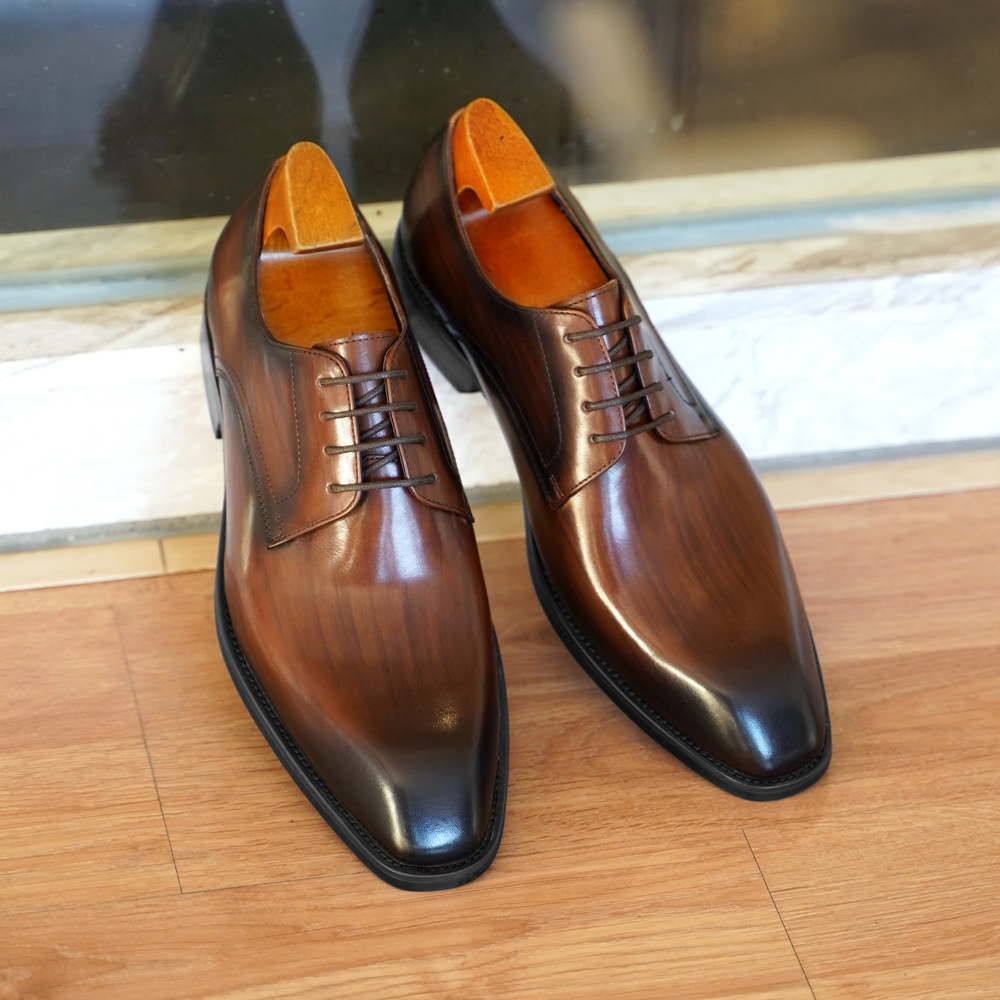 Woodworking Women - Chaussures décontractées d'affaires pour hommes, Grain