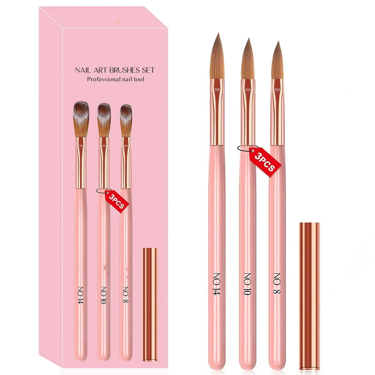 Woodworking Nails - Stylo spécial pour Nail Art, ensemble