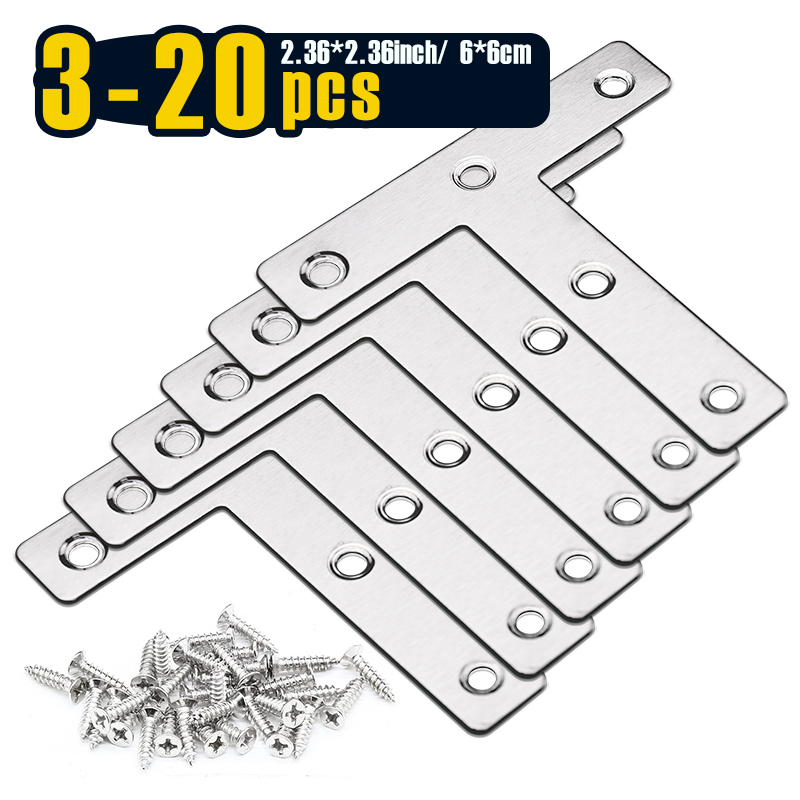 Woodworking X Brace - 3-20 pièces, plaque de réparation en