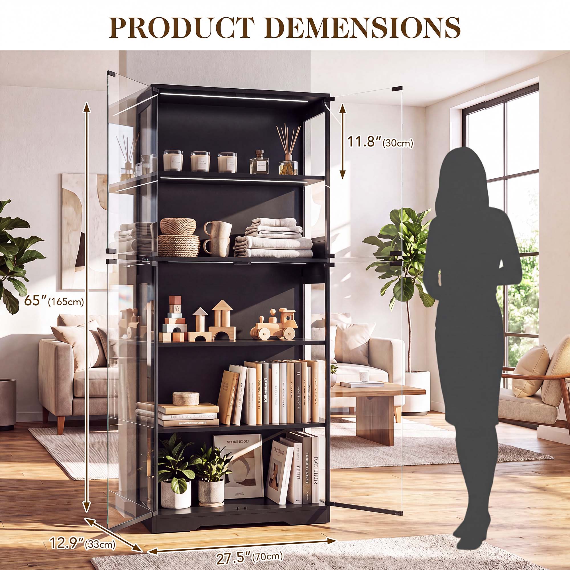 TCGBKAF Vitrine à 5 niveaux av - Woodworking Show avis et prix