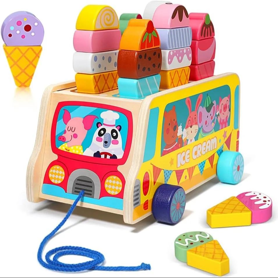 Camion de crème glacée en bois - Woodworking Kids Toys avis et prix