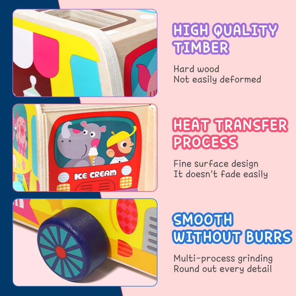 Camion de crème glacée en bois - Woodworking Kids Toys avis et prix
