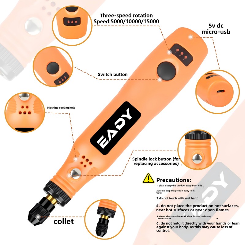 Kit d'outils rotatifs sans fil - Woodworking Kit avis et prix
