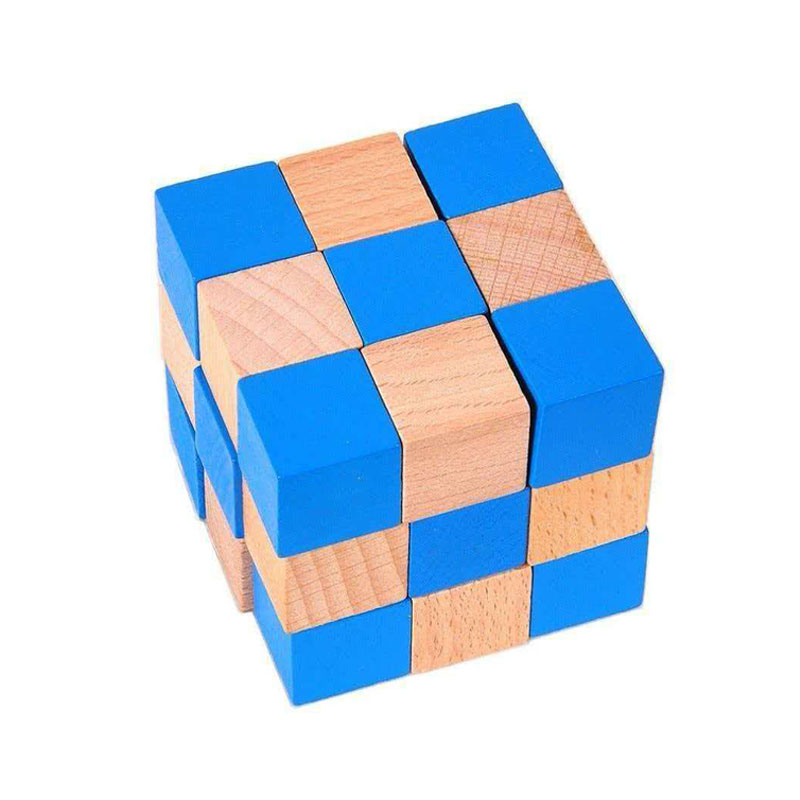 Casse-tête en bois Cube Serpen - Woodworking Kids Toys avis et prix
