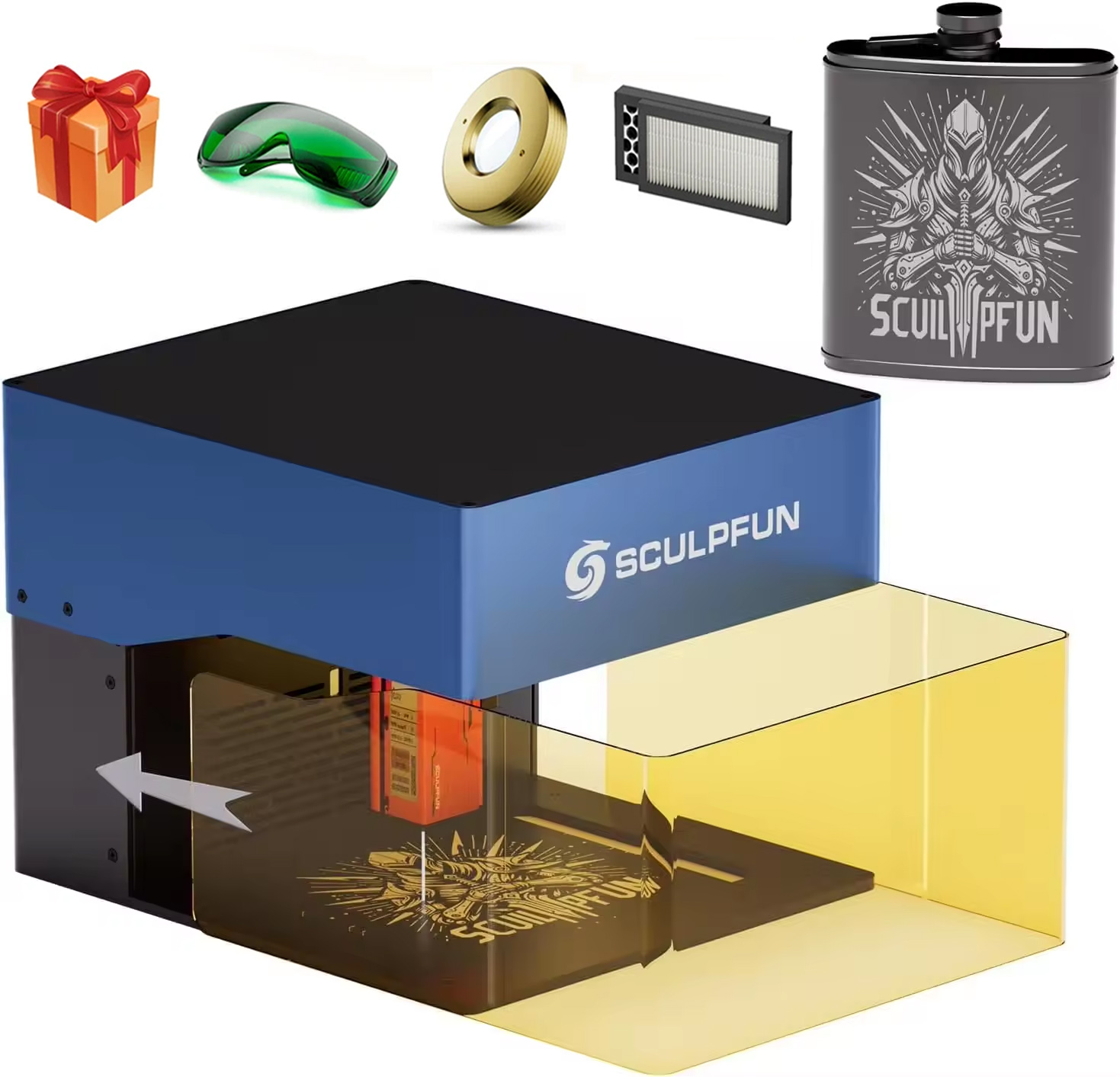 Graveur laser Sculpfun iCube P - Woodworking Logo avis et prix