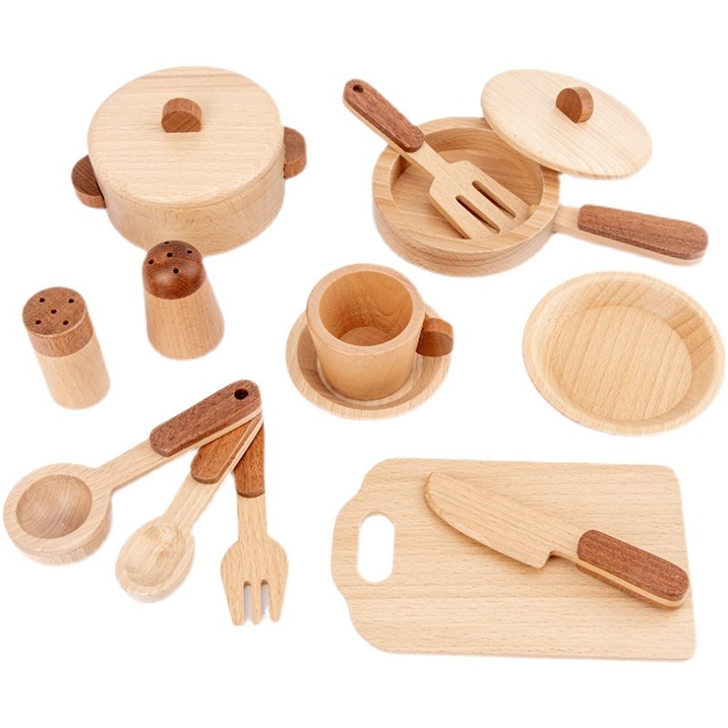 Jeu de cuisine en bois de hêtr - Woodworking Kids Toys avis et prix