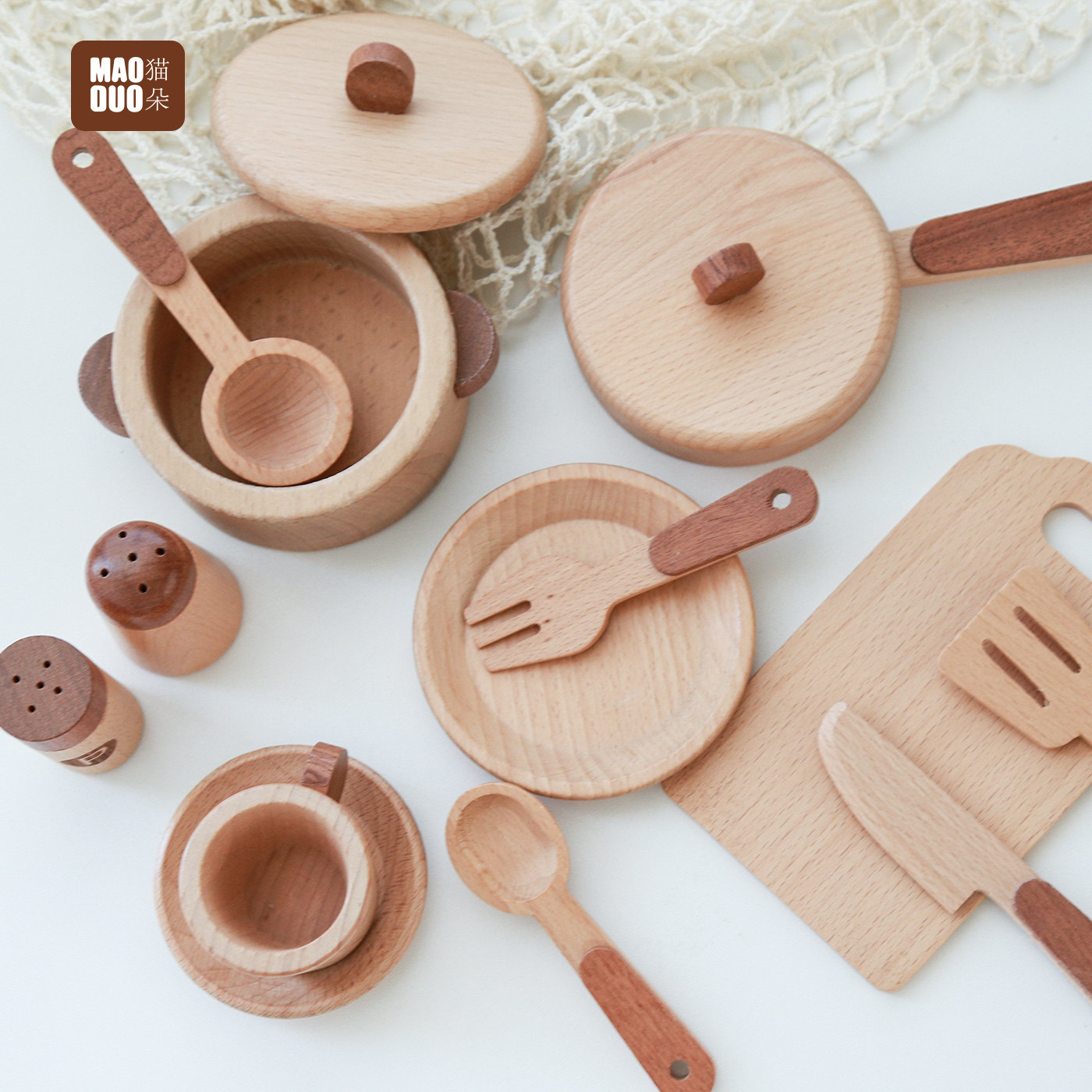 Jeu de cuisine en bois de hêtr - Woodworking Kids Toys avis et prix