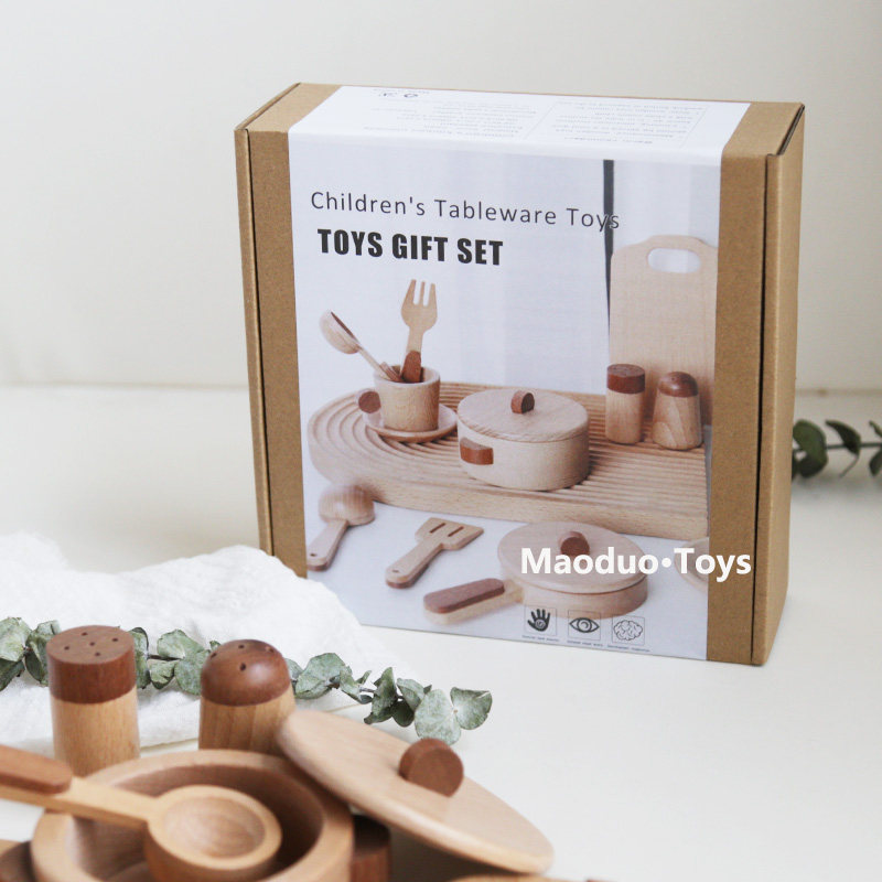 Jeu de cuisine en bois de hêtr - Woodworking Kids Toys avis et prix