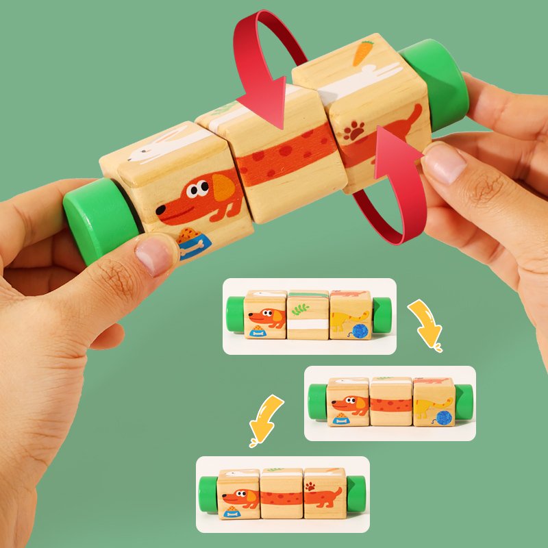 Puzzle rotatif en bois pour bé - Woodworking Kids Toys avis et prix