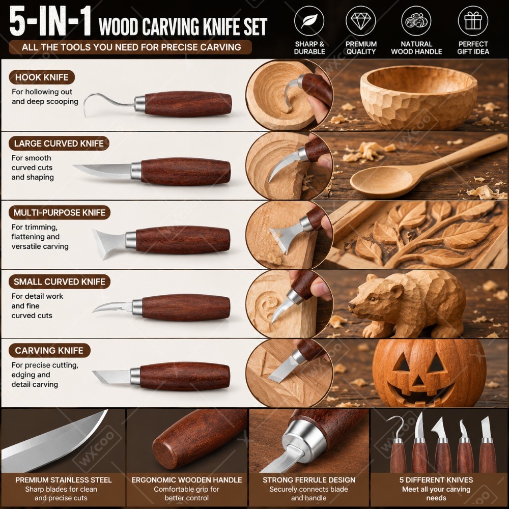 Ensemble de ciseaux à bois WXC - Woodworking Kits For Beginners avis et prix