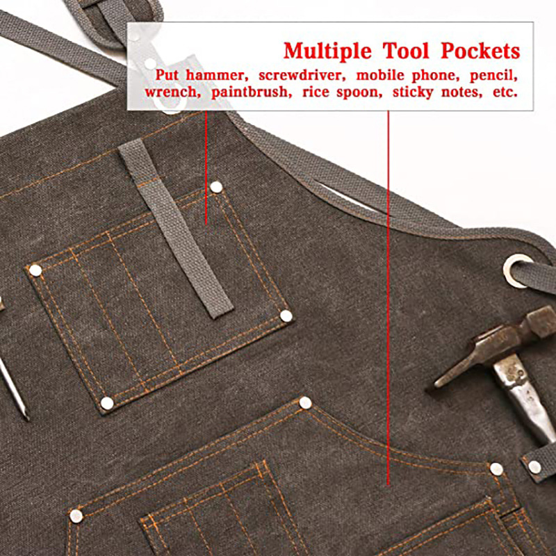 Tablier en toile épaisse simpl - Woodworking Logo avis et prix