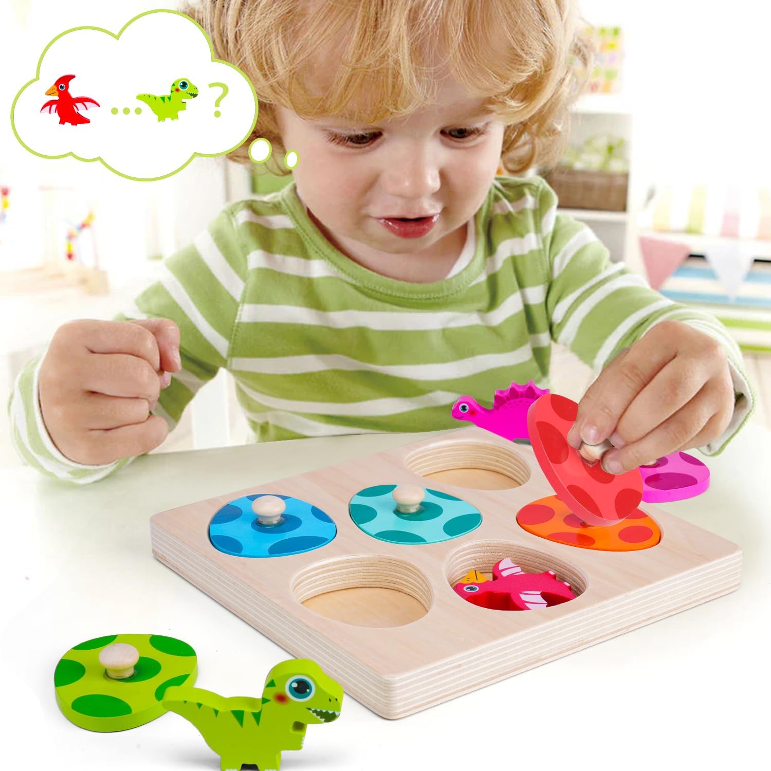 Puzzle dinosaure en bois, joue - Woodworking Kids Toys avis et prix